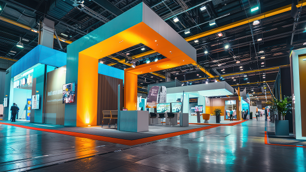 Stand BrightLine en exposición comercial